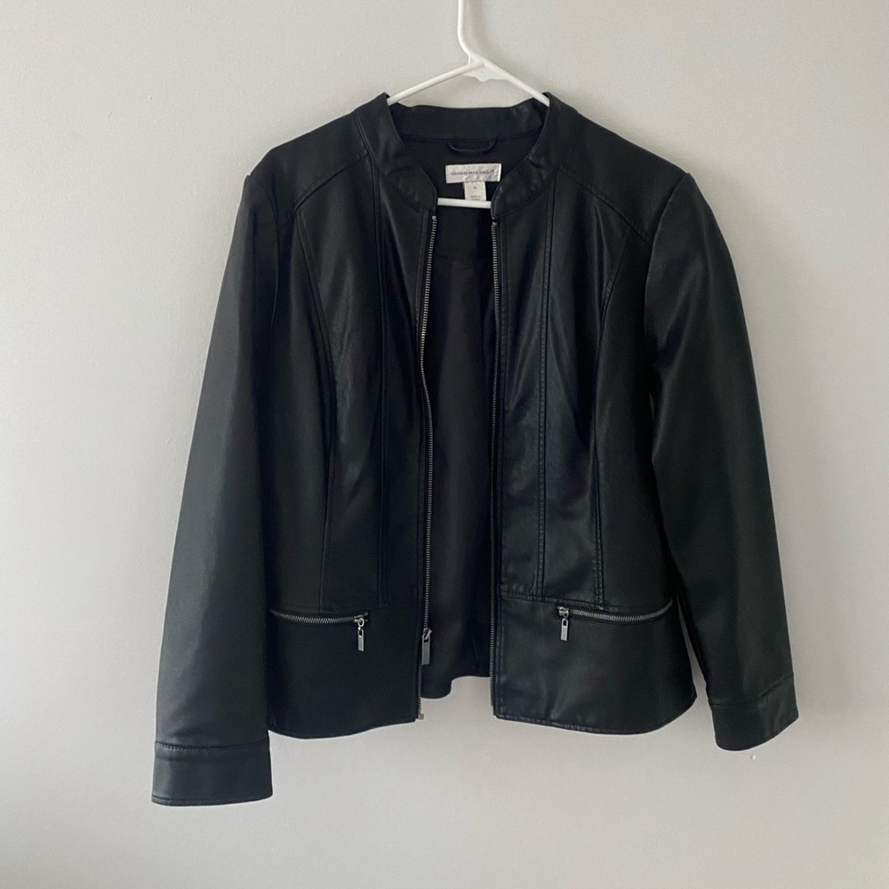 Christopher & Banks Leather Jacket